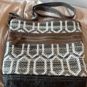 Myra Bag Brown and Cream Crossbody